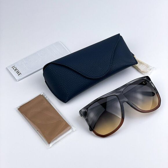 NEW Loewe LW40001F FILIPA 20B Trasparent Grey Gradient Shield Women Sunglasses - Picture 8 of 10